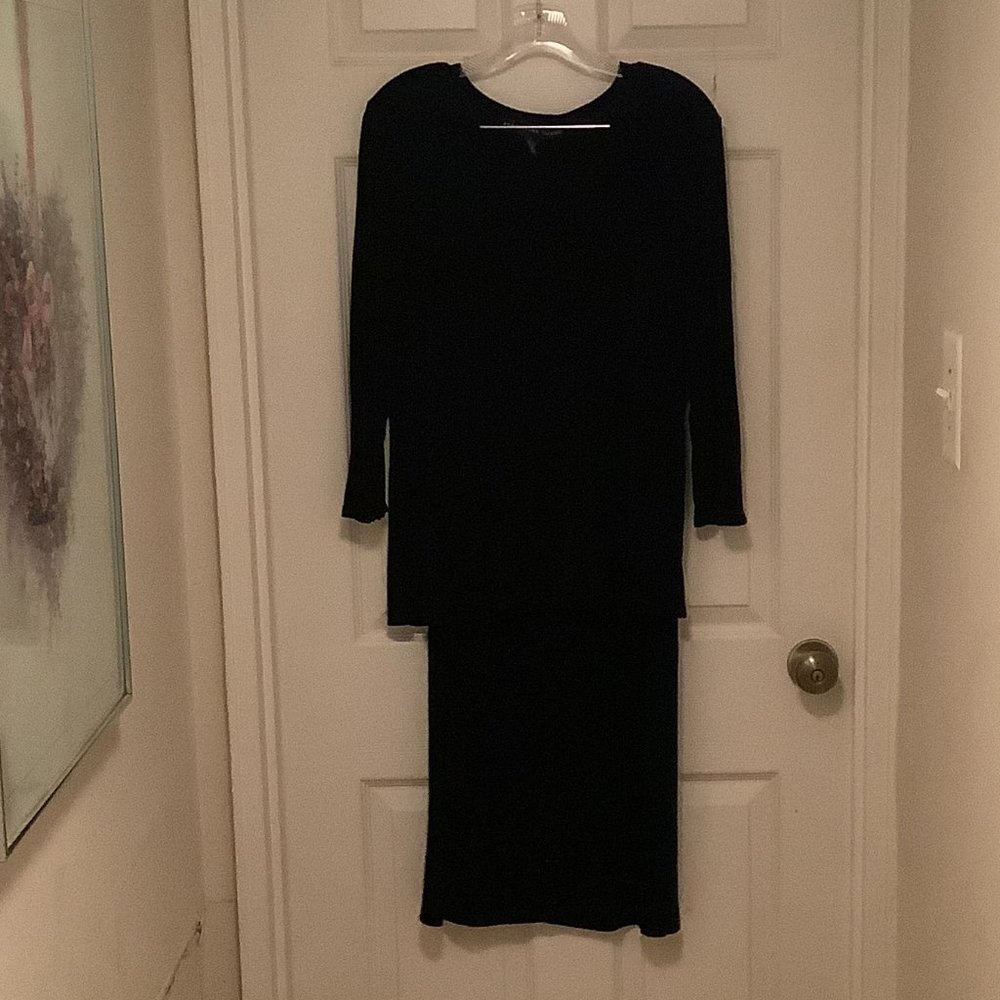 Josephine Chaus Black Skirt and Blouse set